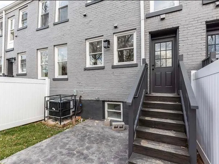 Rear entrance and patio