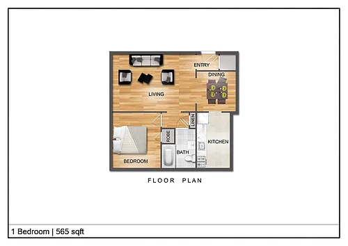 Floor plan 1 Bedroom