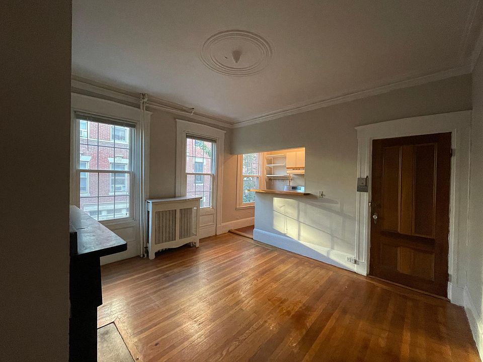 Living Room windows face S. Russell Street