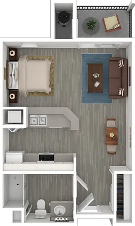 Studio | 520 sq ft Studio | 520 sq ft