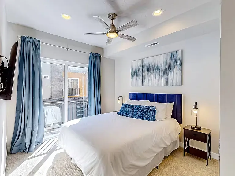 Queen Bed and Patio on Main Level