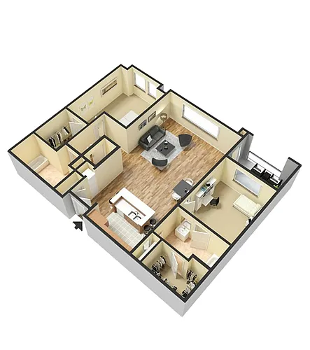 Floor plan B3