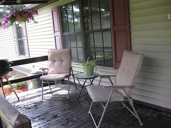 Sitting area on porch