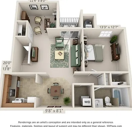 1 Bed 1 Bath with Den 1 Bed 1 Bath with Den