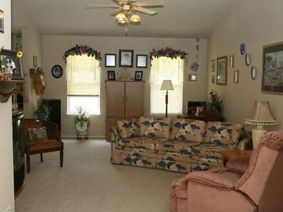 Living room with fireplace
