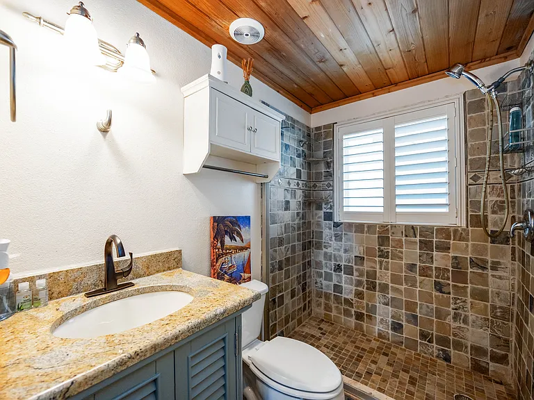 OWNERS SUITE DOWNSTAIRS BATHROOM WITH SHOWER