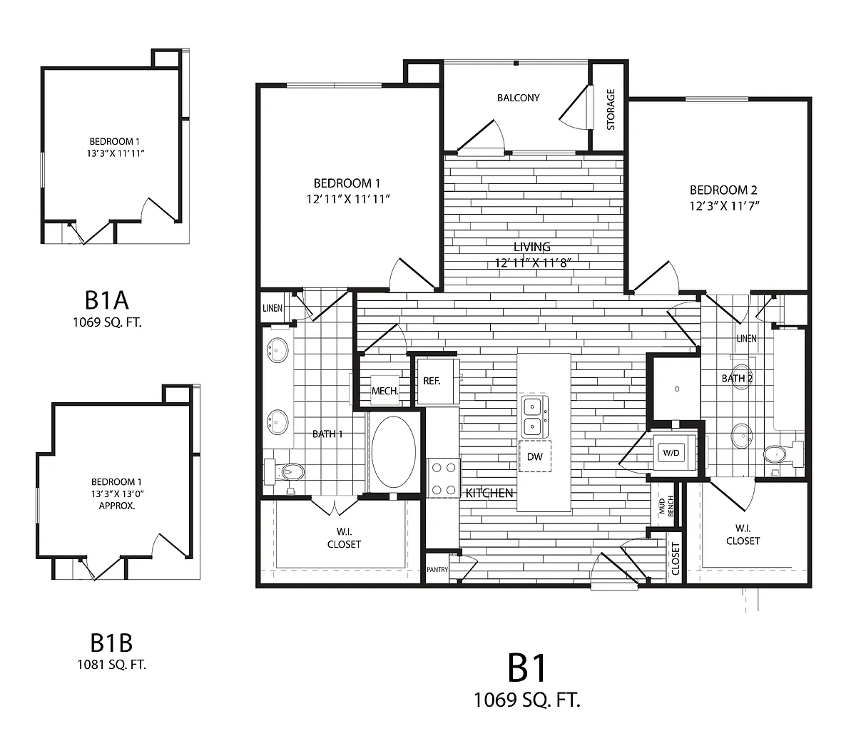 Floor plan B1B