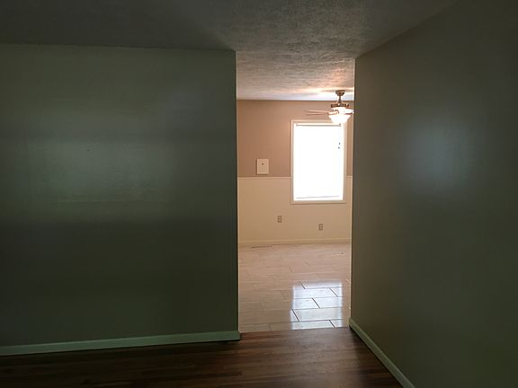 living room into dining/kitchen