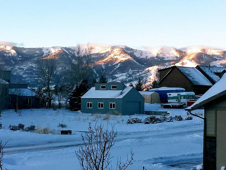 Backyard all 3 Ski Areas View From Master Deck Bedroom .