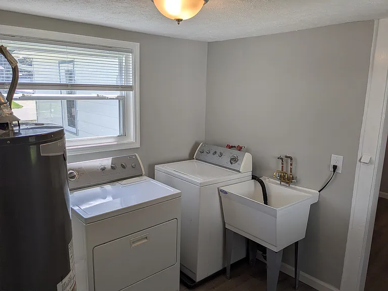 Front corner of laundry room