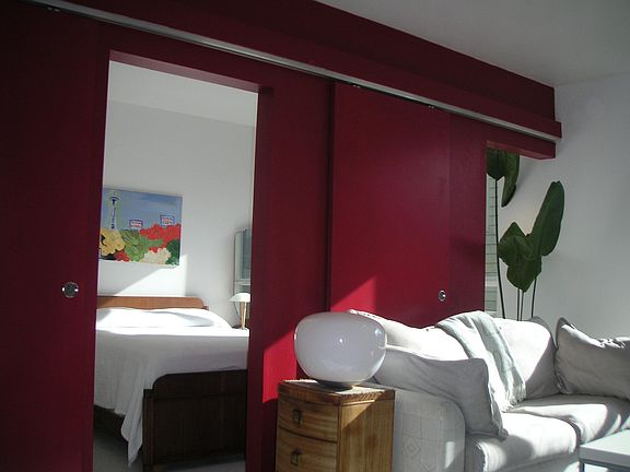 Unit faces west, quiet side of building