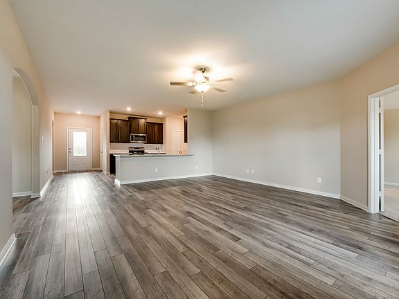 The spacious, open family room of the Houghton.