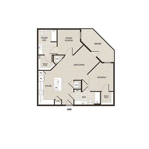 Floor plan B2- ADA