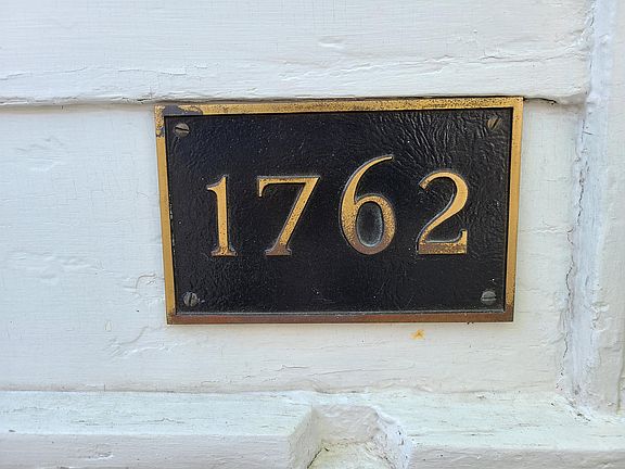 House was constructed in 1762.