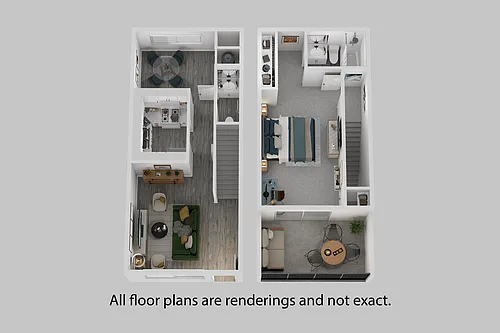 Floor plan One Bedroom + One Bath TH