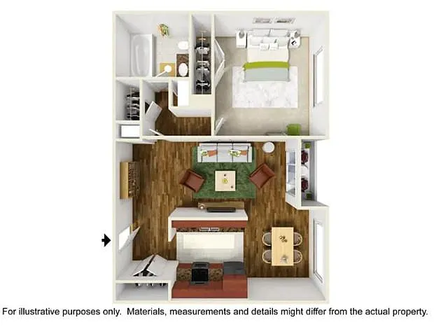 Floor plan One Bedroom