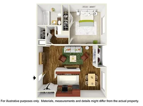 Floor plan One Bedroom