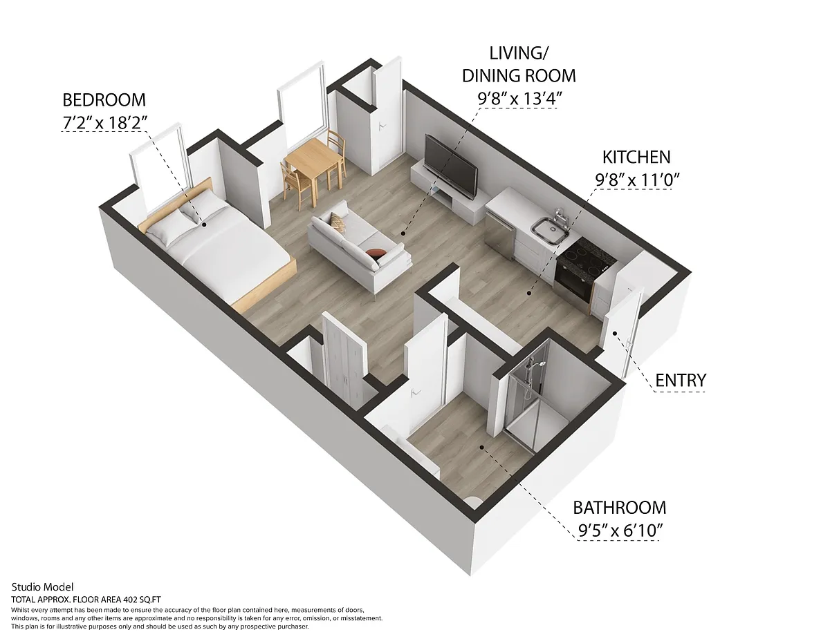 Floor plan Studio