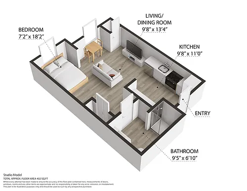 Floor plan Studio