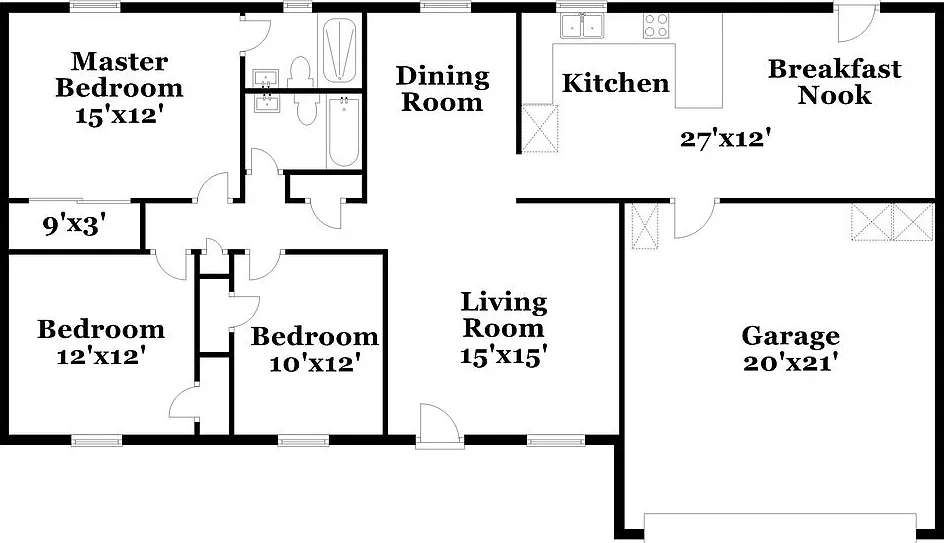 3 bed, 2.0 bath, 1393 sqft, $2,510 — Photo 2