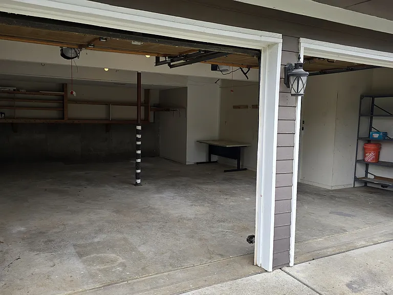 2-car garage with lots of storage
