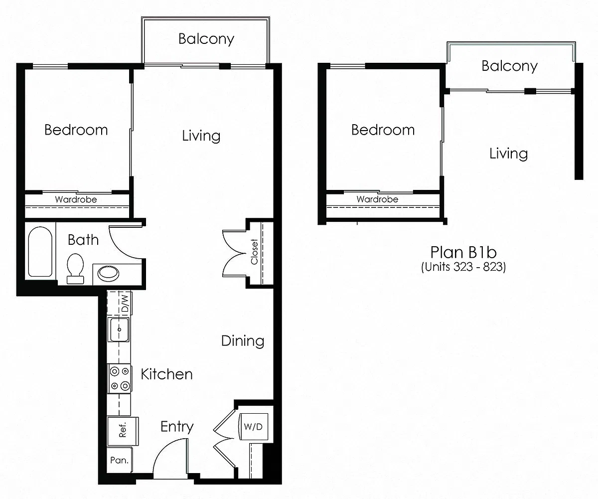 Floor plan B1b