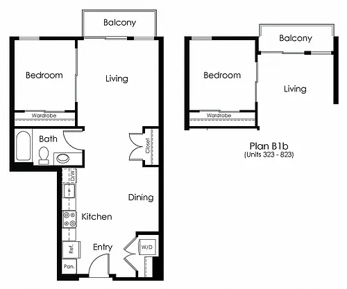 Floor plan B1b