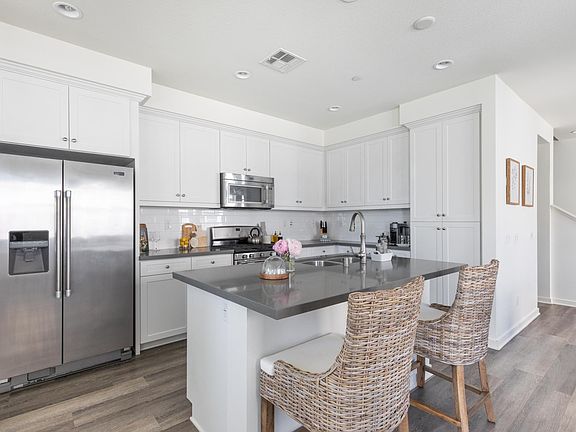 Large open kitchen with island