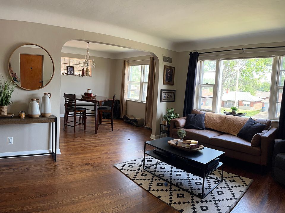 Living room dining room with example of furnishings