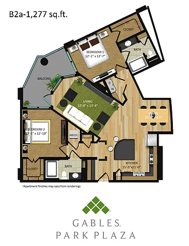 Floor plan B2A