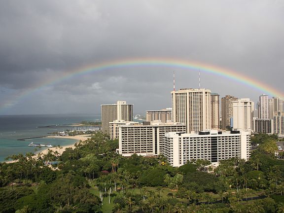 rainbow from lanai