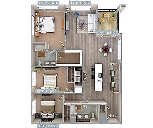 Floor plan C3-1513-U