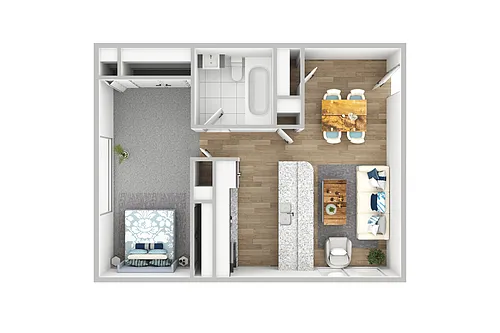 Floor plan A1 - Renovated