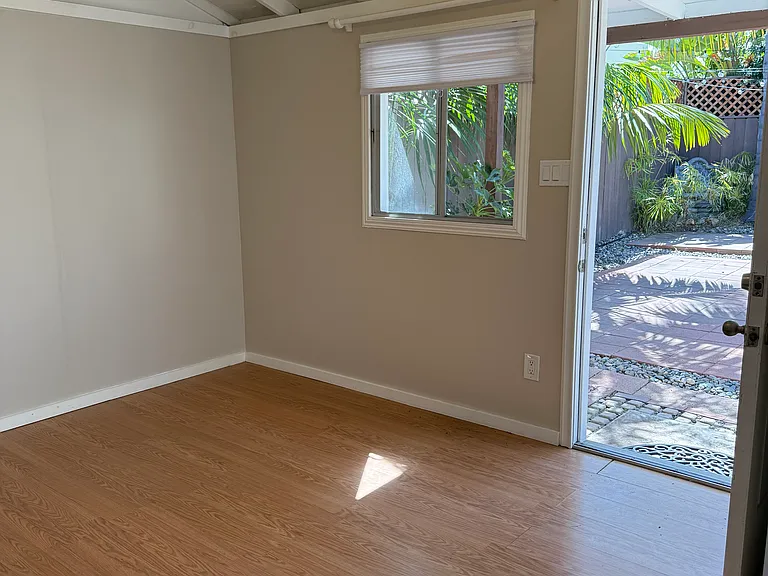 3rd sleeping area, the "casita," looks out onto the private attractive patio