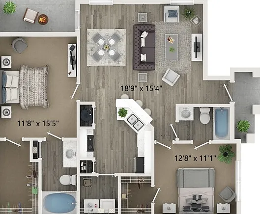Two Bedroom Two Bath Floor Plan Two Bedroom Two Bath Floor Plan
