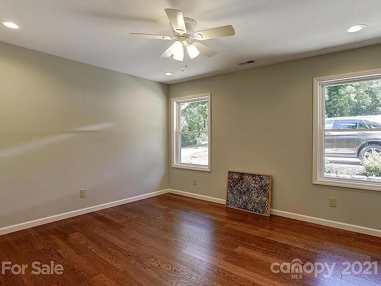 Bedroom 2. Hardwood floors throughout the whole house.