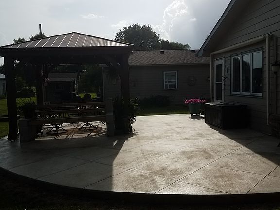 Concrete Patio & Gazebo