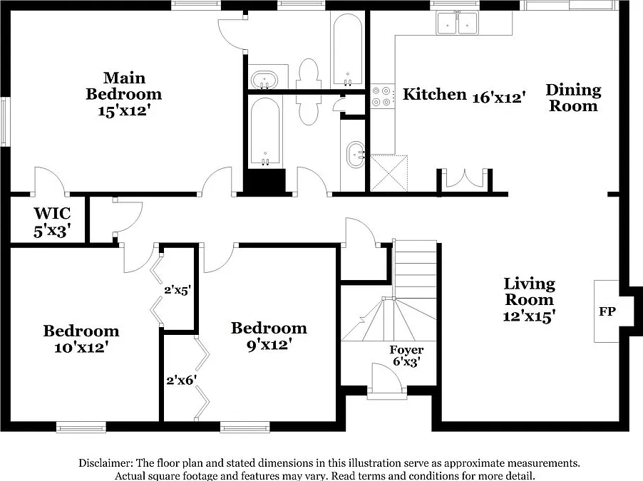 3 bed, 2.0 bath, 1164 sqft, $2,480 — Photo 3