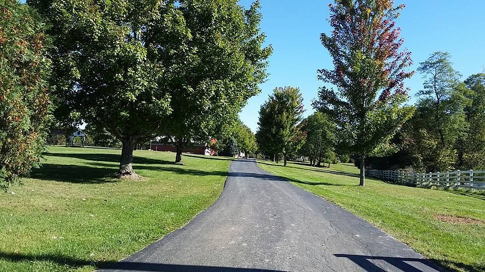 Blacktop driveway
