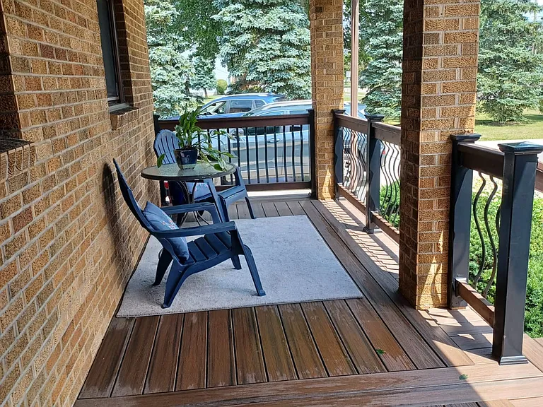 coverd porch.composite floor