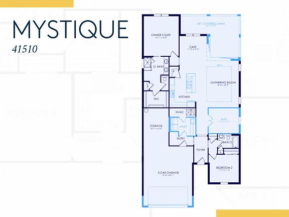 Mystique floorplan layout of this home