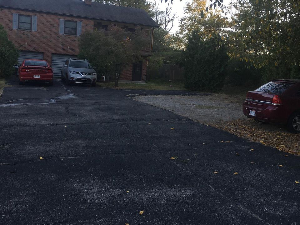 Driveway and parking in front of property