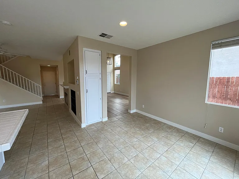 Large dining area with pantry