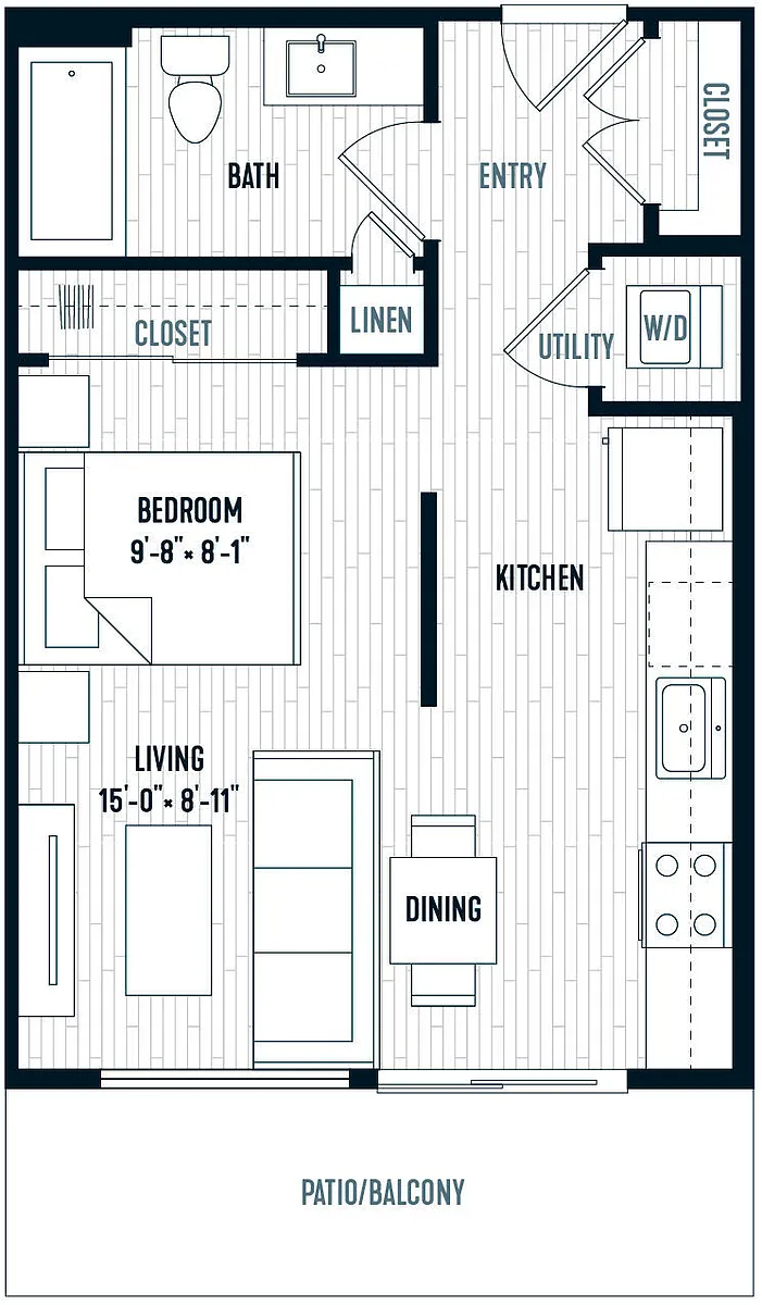 Floor plan E Studio