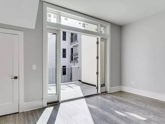 coat closet and balcony off of main living area
