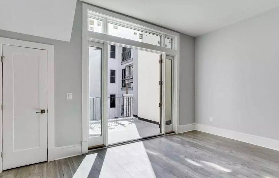 coat closet and balcony off of main living area