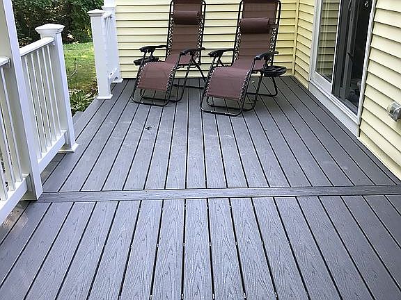 Back deck off the covered po