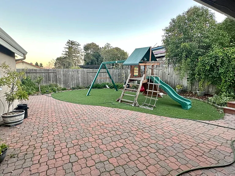 Backyard with Play Structure