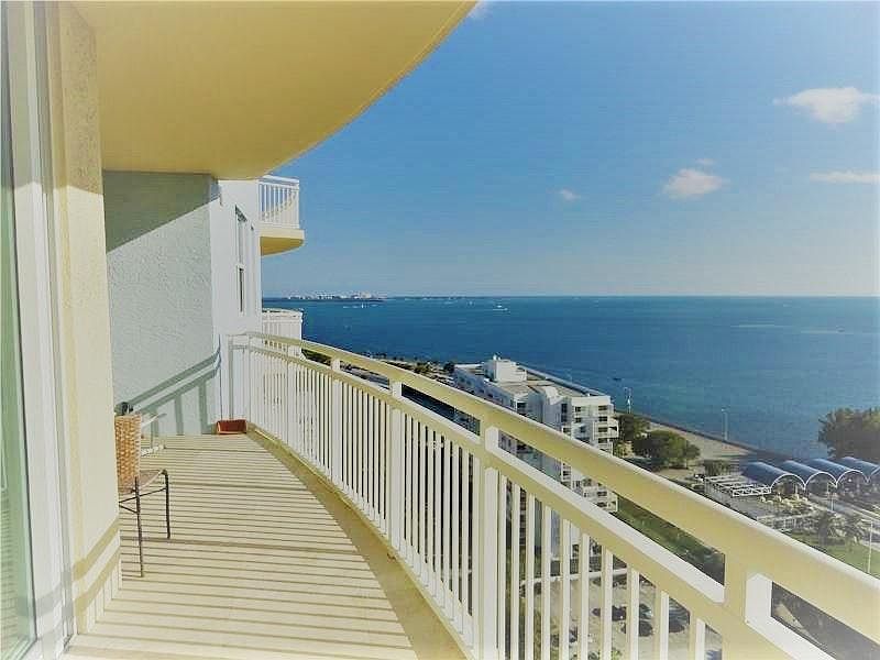 View of the bay from the balcony