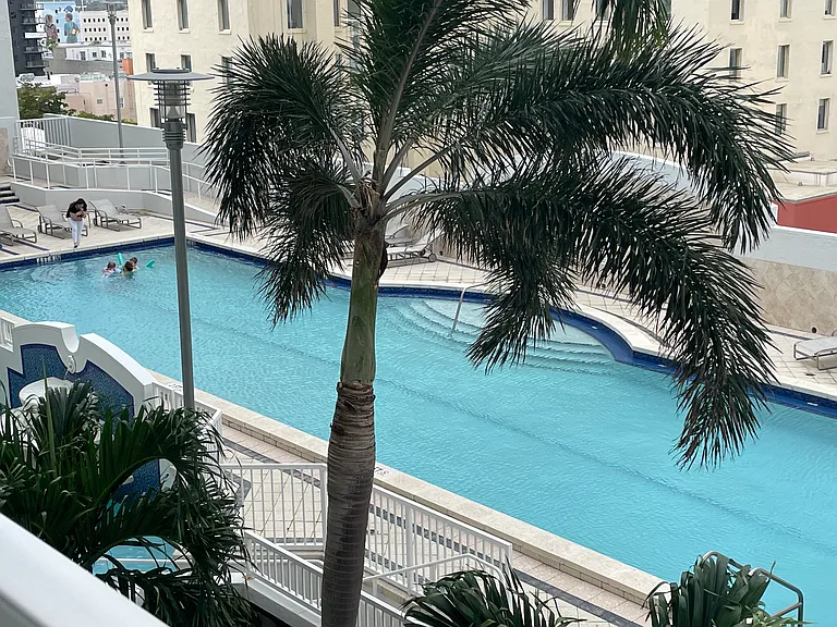 Pool View from the Balcony